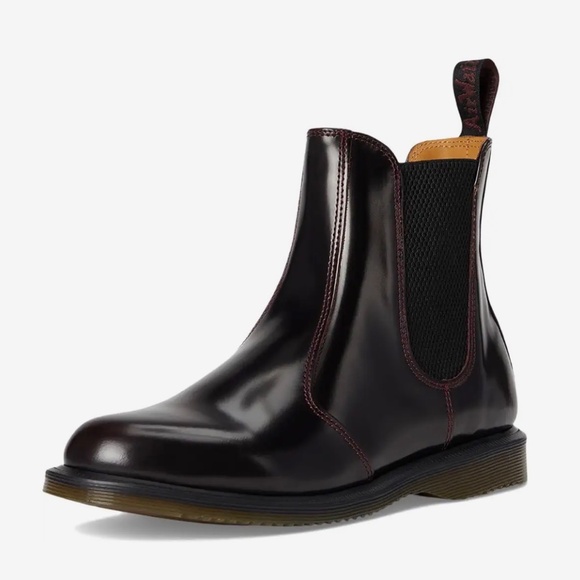 Women’s Leather Chelsea Boots Cherry Red - Picture 3 of 3